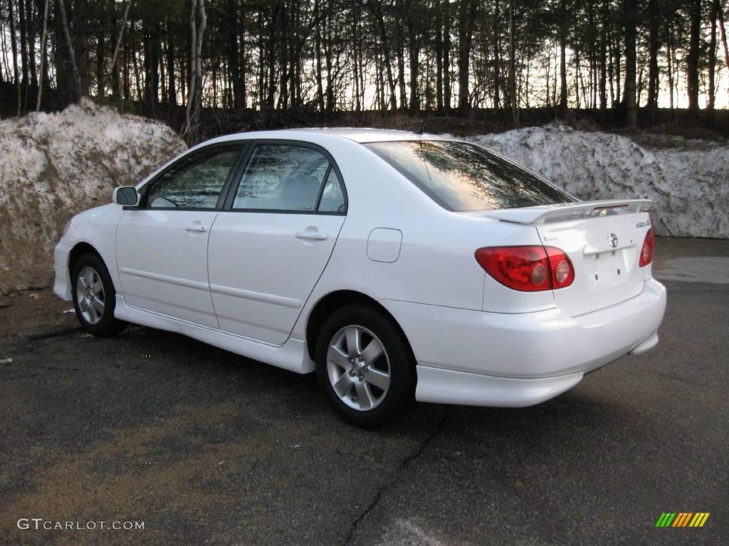 2008 Corolla S - Super White / Dark Charcoal photo #11