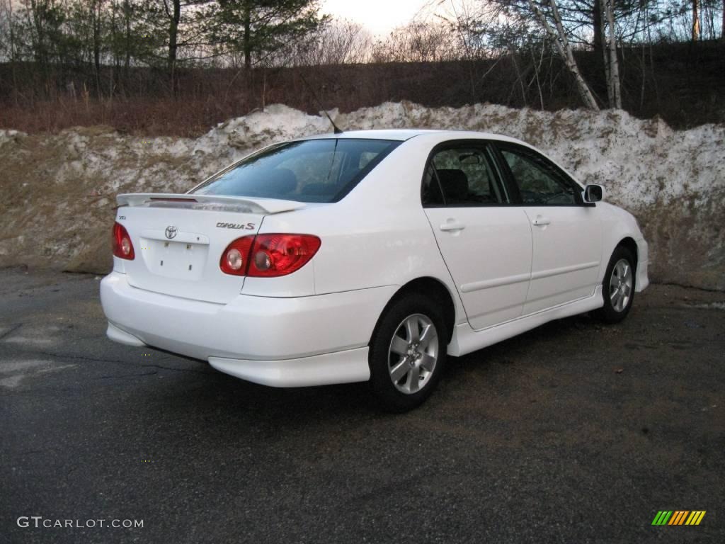 2008 Corolla S - Super White / Dark Charcoal photo #12