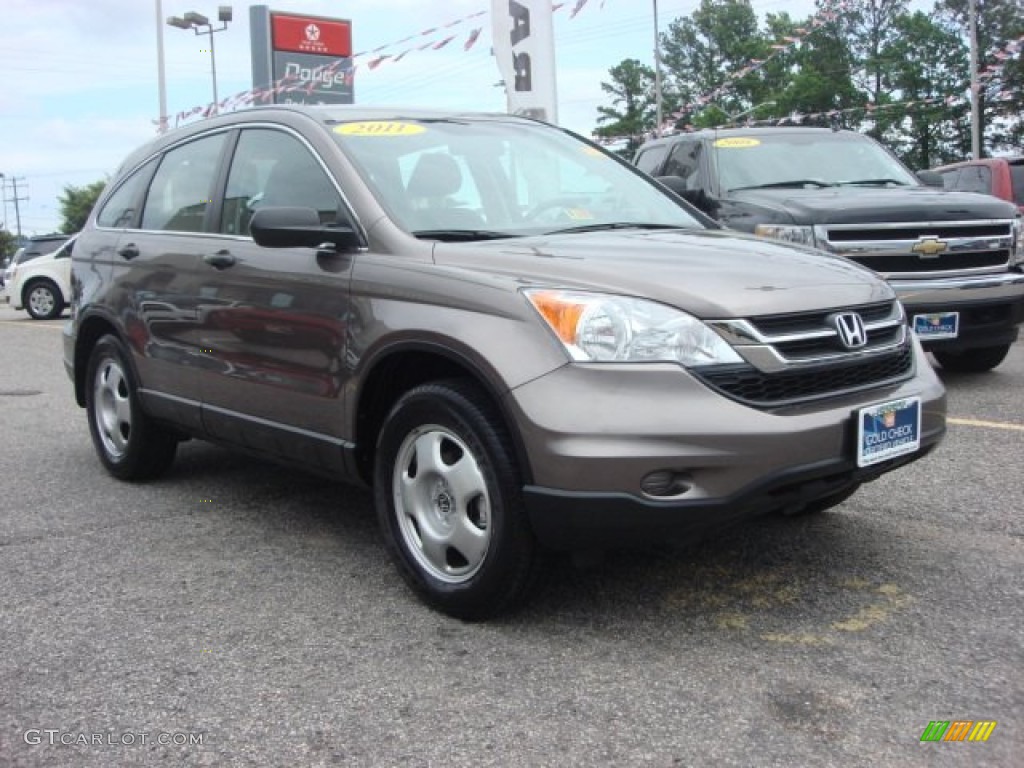 2011 CR-V LX - Urban Titanium Metallic / Black photo #7