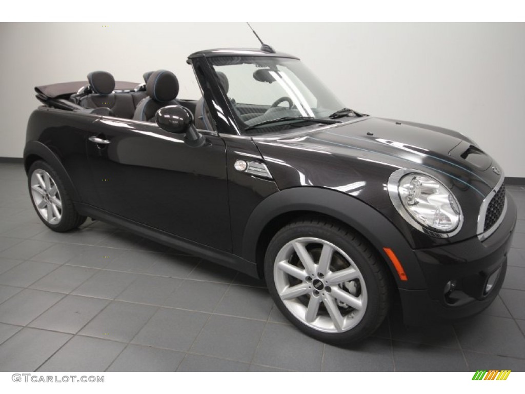 2012 Cooper S Convertible Highgate Package - Ice Chocolate Metallic / Dark Truffle Lounge Leather photo #1