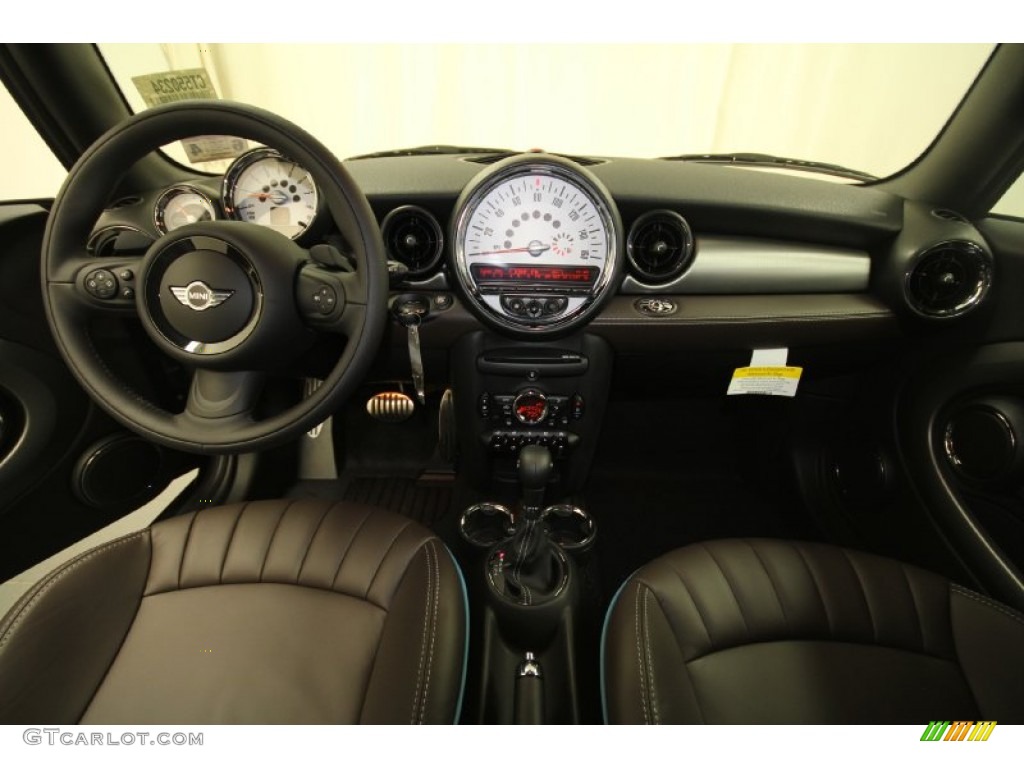 2012 Mini Cooper S Convertible Highgate Package Dark Truffle Lounge Leather Dashboard Photo #66511169