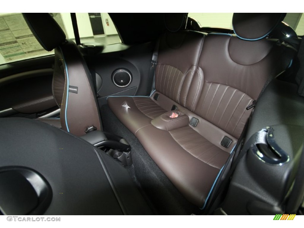 Dark Truffle Lounge Leather Interior 2012 Mini Cooper S Convertible Highgate Package Photo #66511251