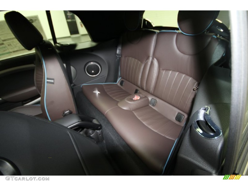 Dark Truffle Lounge Leather Interior 2012 Mini Cooper S Convertible Highgate Package Photo #66511350