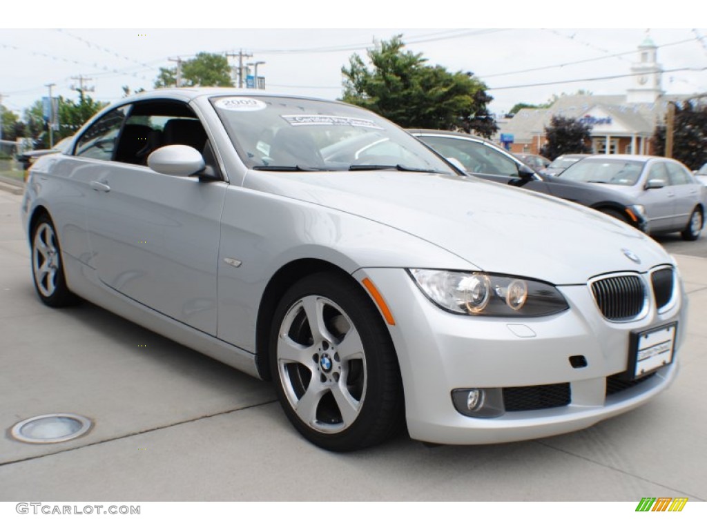 2009 3 Series 328i Convertible - Titanium Silver Metallic / Black photo #7