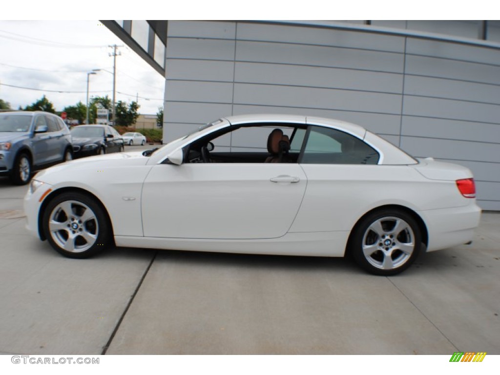 2009 3 Series 328i Convertible - Alpine White / Saddle Brown Dakota Leather photo #3