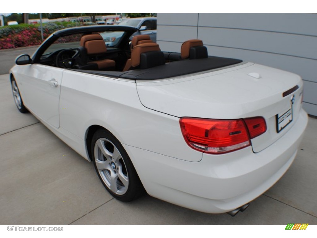 2009 3 Series 328i Convertible - Alpine White / Saddle Brown Dakota Leather photo #17