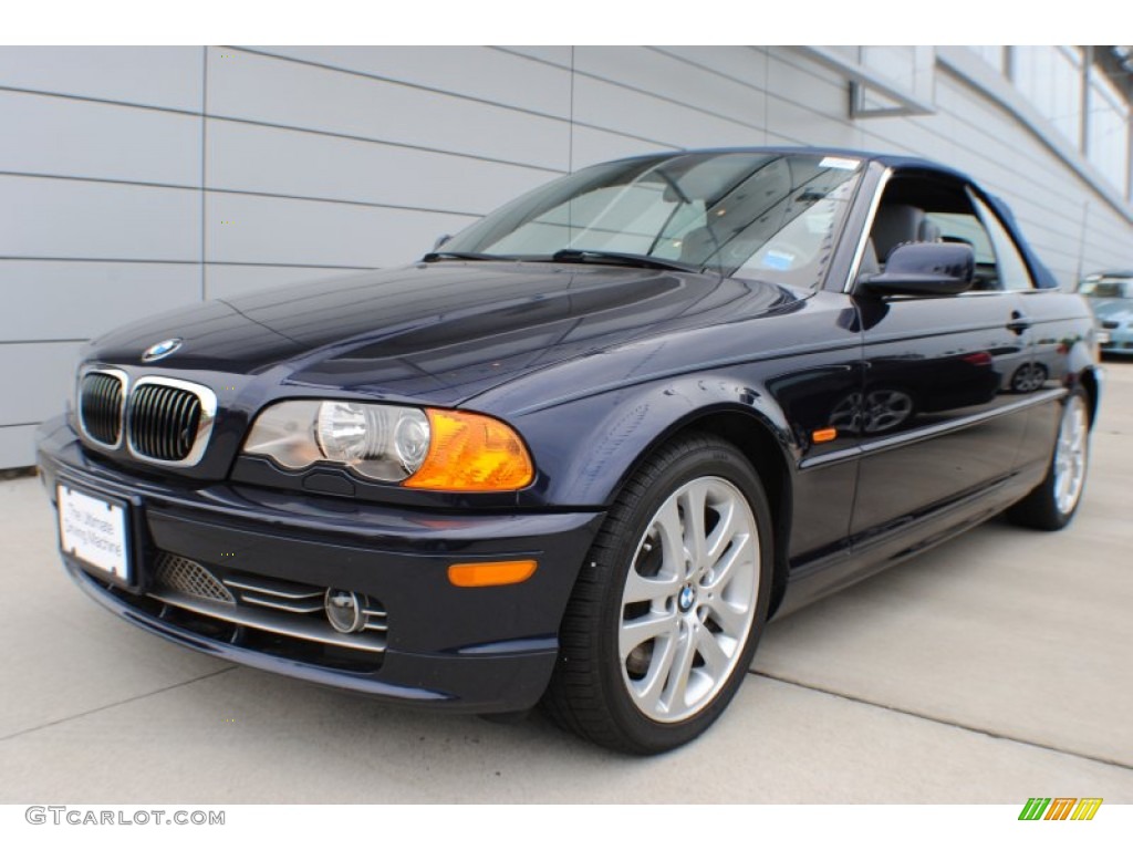 2002 3 Series 330i Convertible - Orient Blue Metallic / Grey photo #1