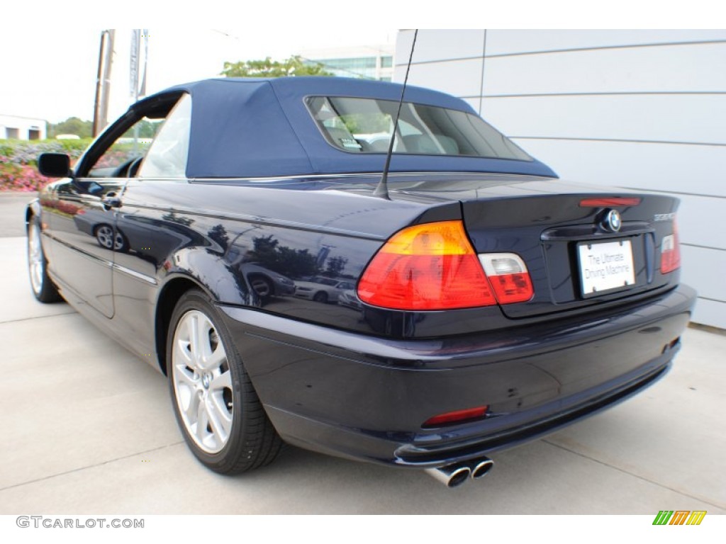2002 3 Series 330i Convertible - Orient Blue Metallic / Grey photo #4