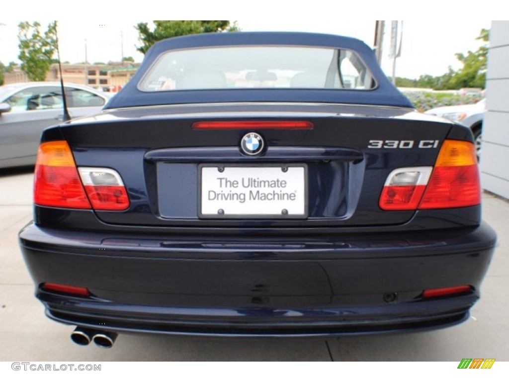 2002 3 Series 330i Convertible - Orient Blue Metallic / Grey photo #5