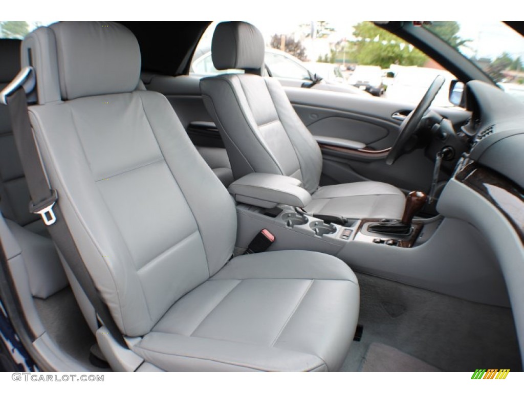 2002 3 Series 330i Convertible - Orient Blue Metallic / Grey photo #9