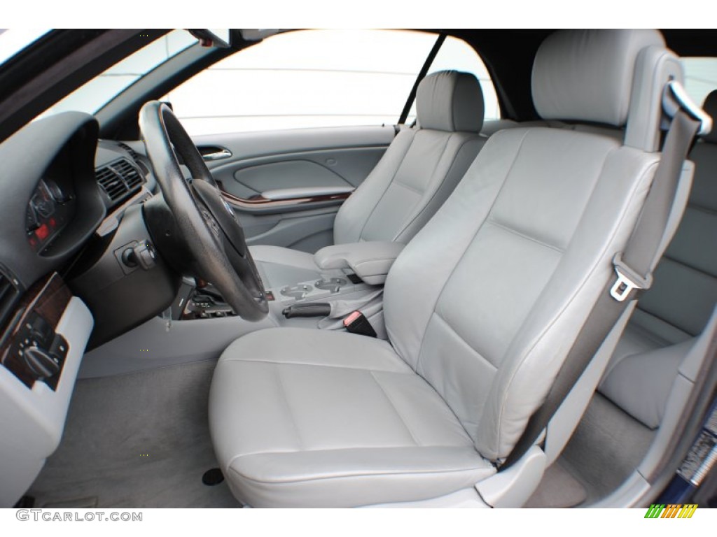 2002 3 Series 330i Convertible - Orient Blue Metallic / Grey photo #11