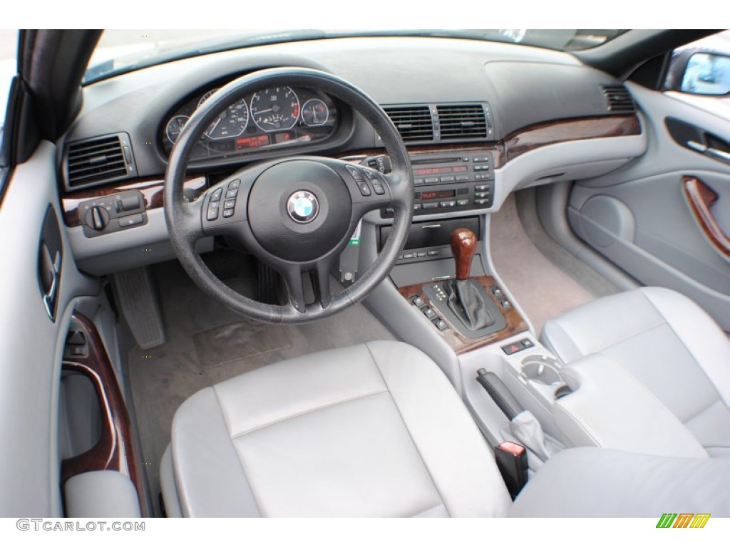 2002 3 Series 330i Convertible - Orient Blue Metallic / Grey photo #15