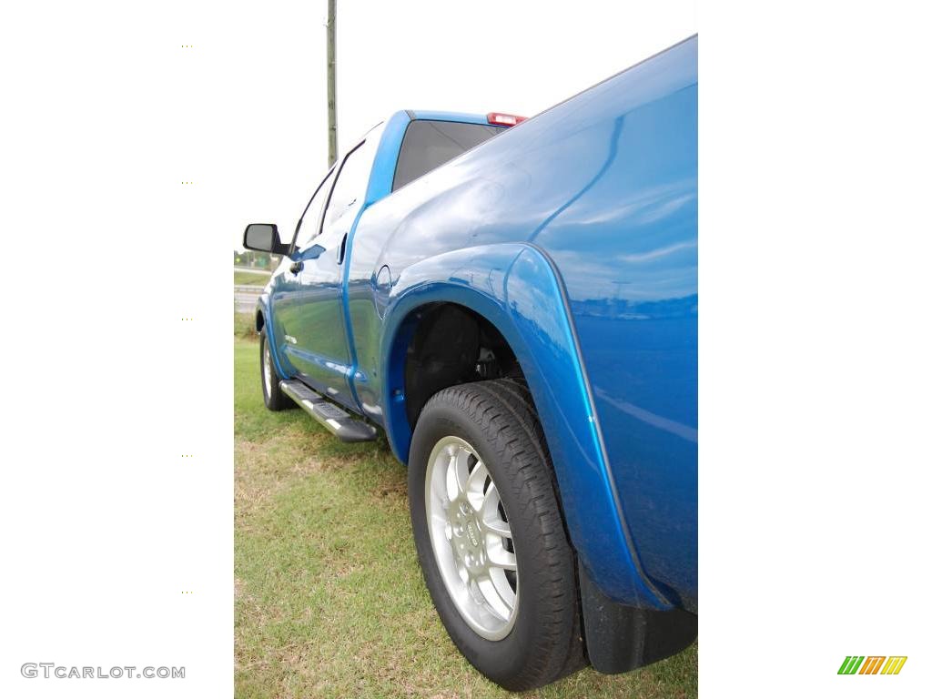 2008 Tundra SR5 X-SP Double Cab - Blue Streak Metallic / Beige photo #7
