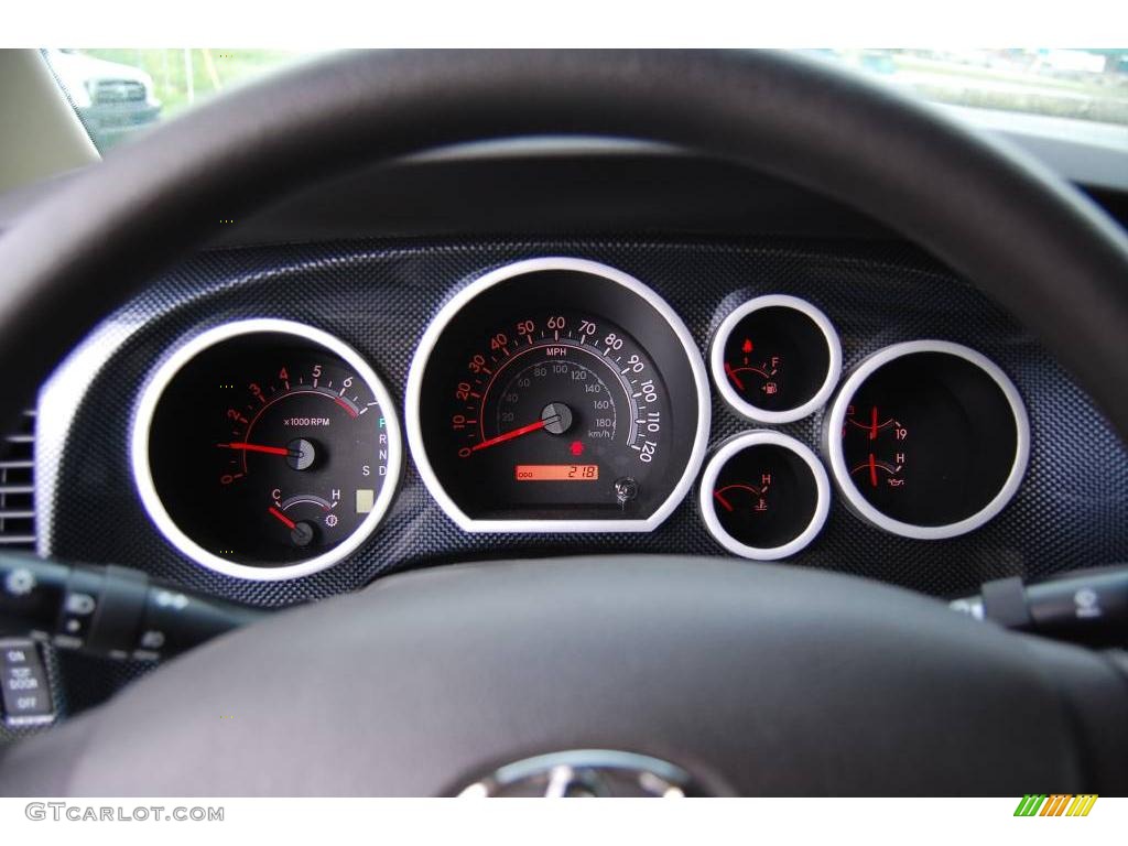 2008 Tundra SR5 X-SP Double Cab - Blue Streak Metallic / Beige photo #18
