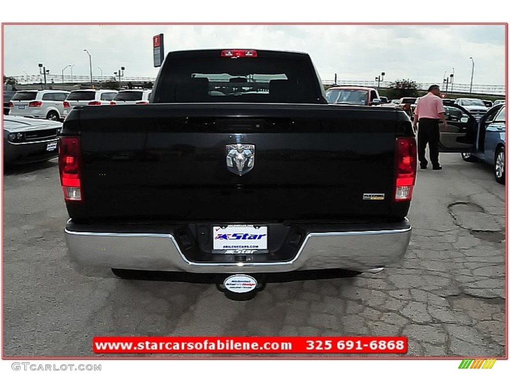 2010 Ram 1500 ST Quad Cab - Brilliant Black Crystal Pearl / Dark Slate/Medium Graystone photo #4