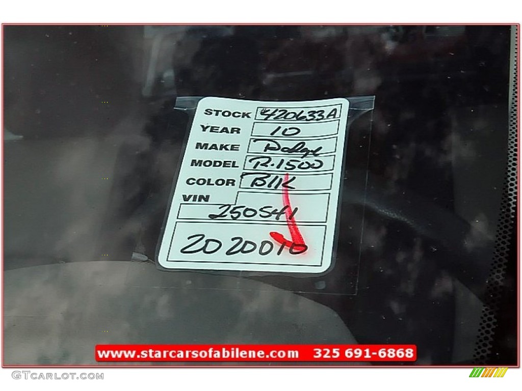 2010 Ram 1500 ST Quad Cab - Brilliant Black Crystal Pearl / Dark Slate/Medium Graystone photo #13