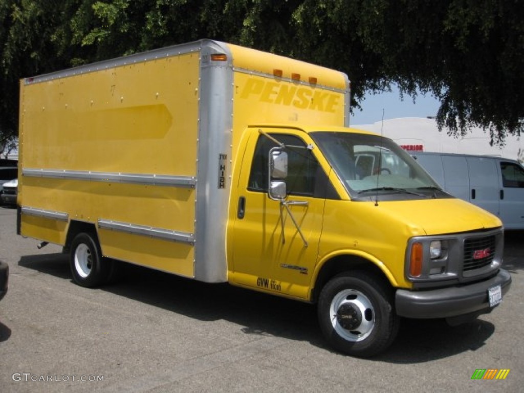 1997 Savana Cutaway 3500 Commercial Moving Truck - Yellow / Pewter photo #1