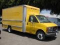 1997 Yellow GMC Savana Cutaway 3500 Commercial Moving Truck  photo #1