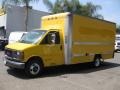 1997 Yellow GMC Savana Cutaway 3500 Commercial Moving Truck  photo #3