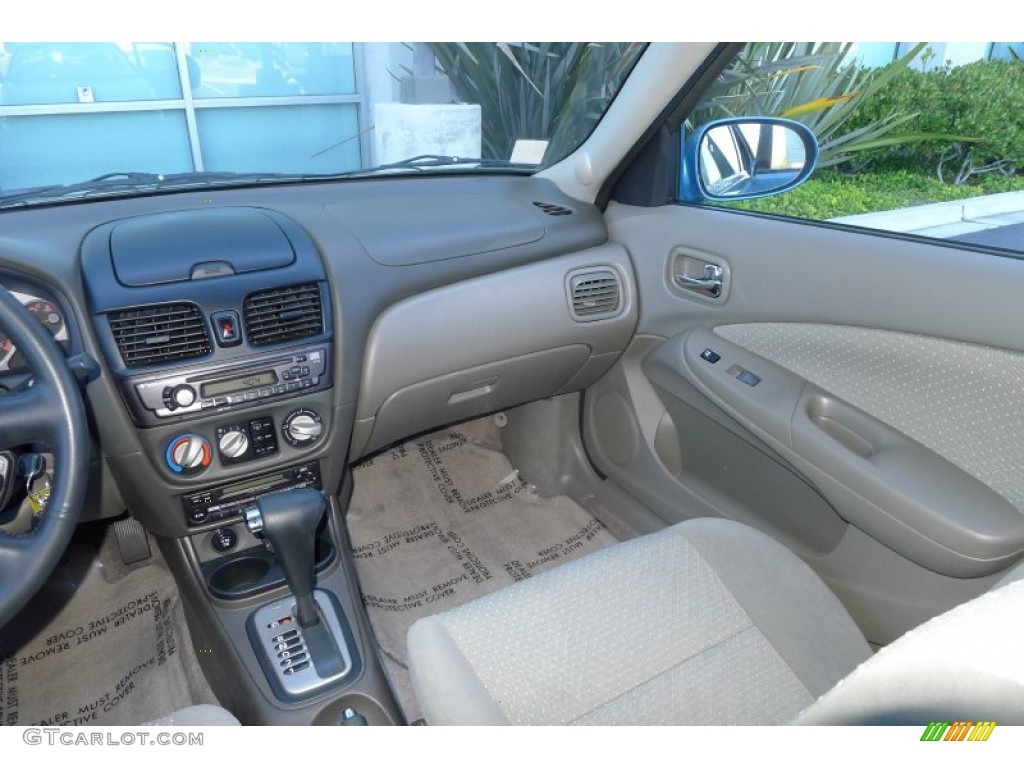 2002 Sentra SE-R - Vibrant Blue Metallic / Stone photo #12