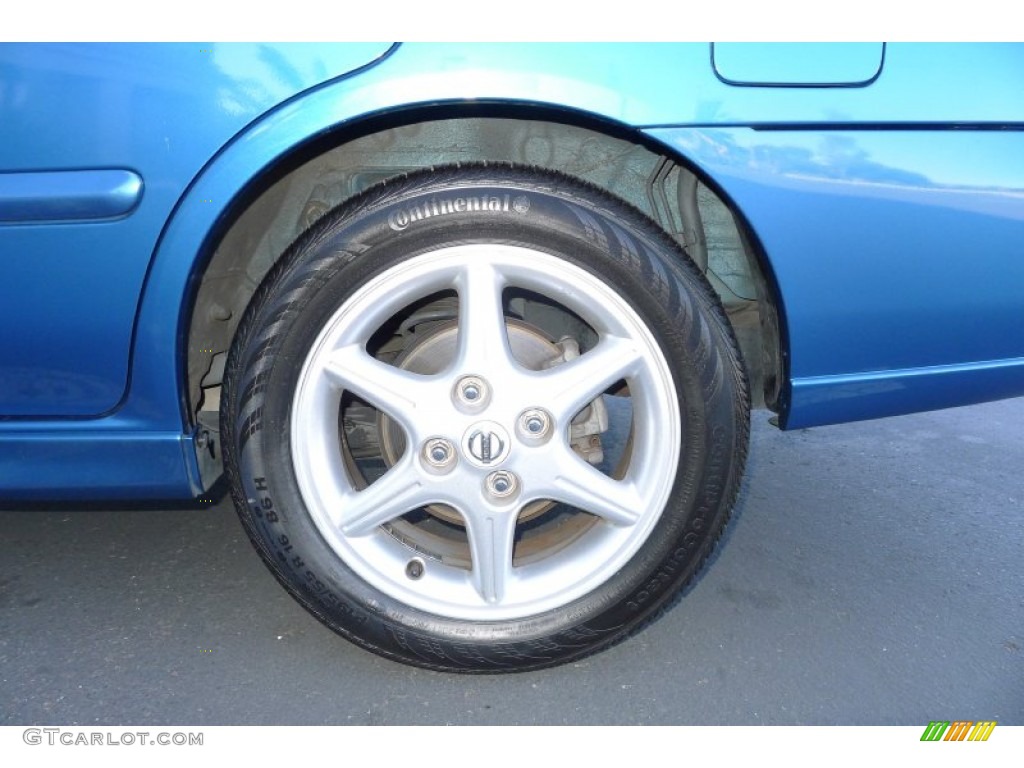 2002 Sentra SE-R - Vibrant Blue Metallic / Stone photo #23