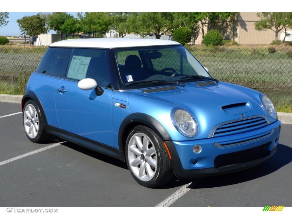 Electric Blue Metallic 2003 Mini Cooper S Hardtop Exterior Photo #66516873