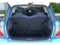 2003 Mini Cooper Lapis Blue/Panther Black Interior Trunk Photo