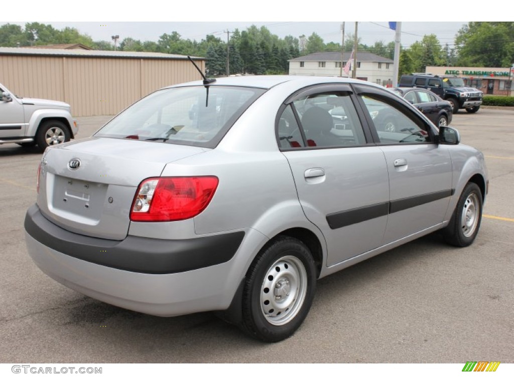 Clear Silver 2009 Kia Rio Sedan Exterior Photo #66517353