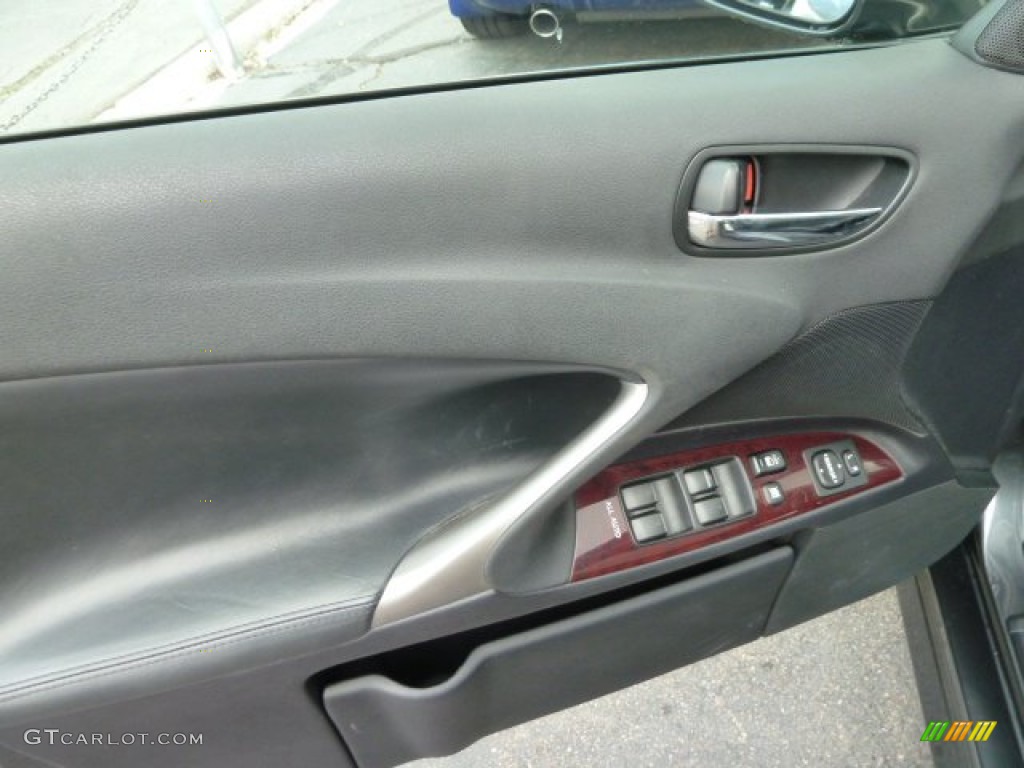 2006 Lexus IS 250 AWD Black Door Panel Photo #66517854