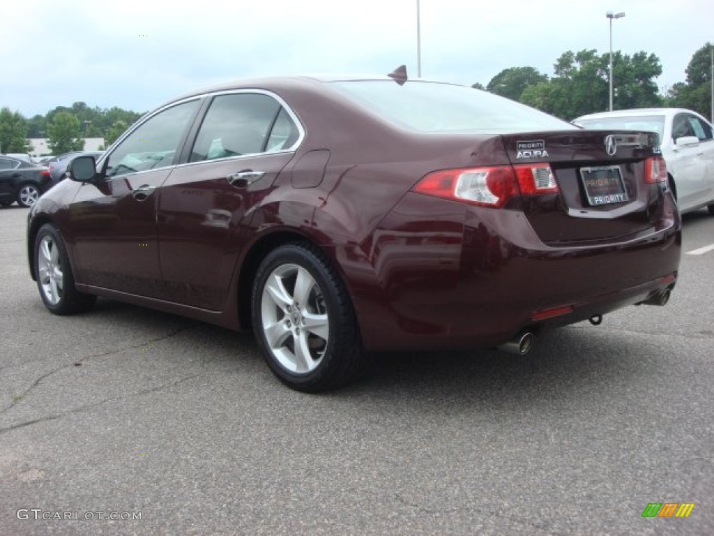 2009 TSX Sedan - Basque Red Pearl / Taupe photo #4