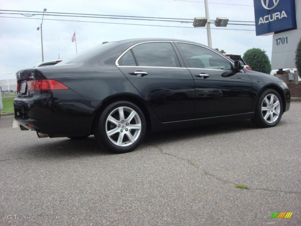 2005 TSX Sedan - Nighthawk Black Pearl / Parchment photo #4