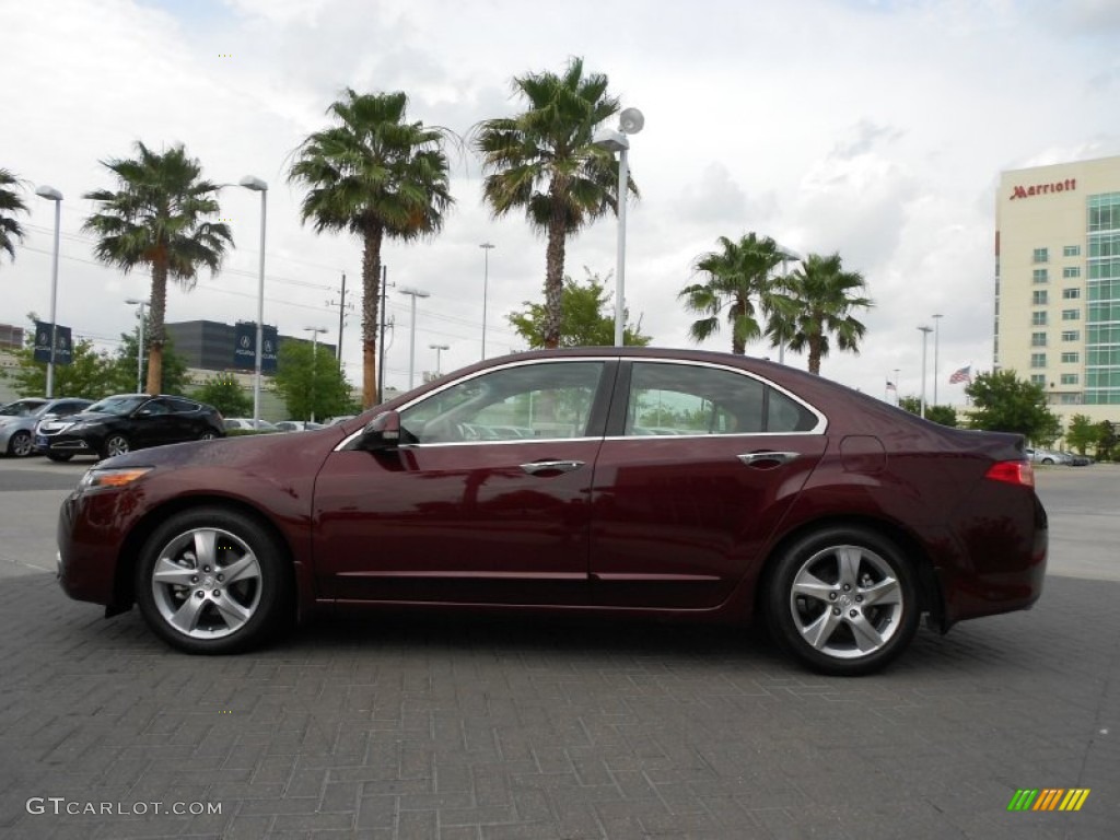 2011 TSX Sedan - Basque Red Pearl / Taupe photo #5