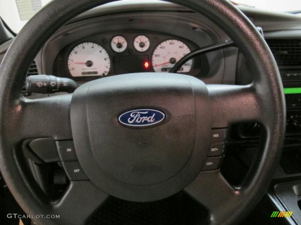 2005 Ford Ranger Edge SuperCab Medium Dark Flint Steering Wheel Photo #66522303