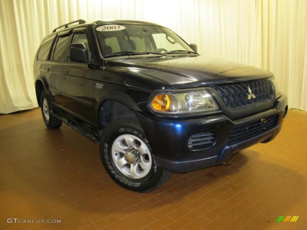 2003 Montero Sport ES - Memphis Blue Pearl / Gray photo #2