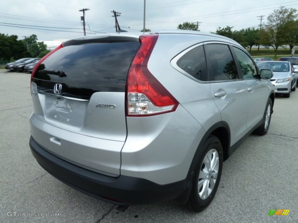 2012 CR-V EX-L 4WD - Alabaster Silver Metallic / Black photo #4