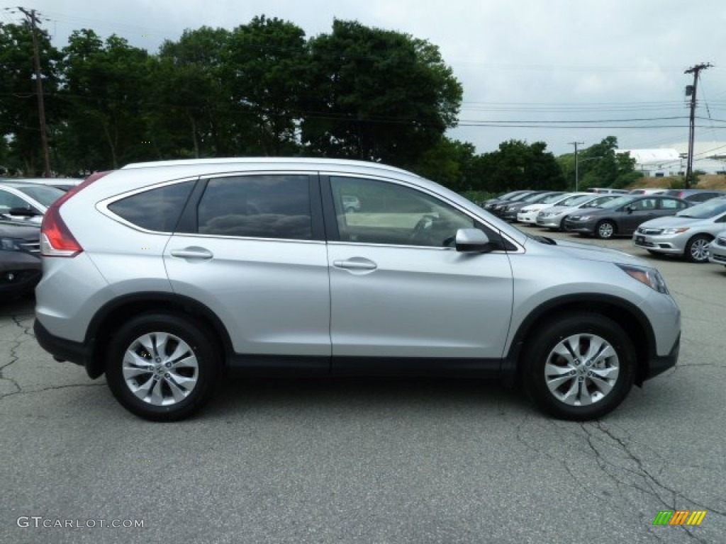 2012 CR-V EX-L 4WD - Alabaster Silver Metallic / Black photo #5