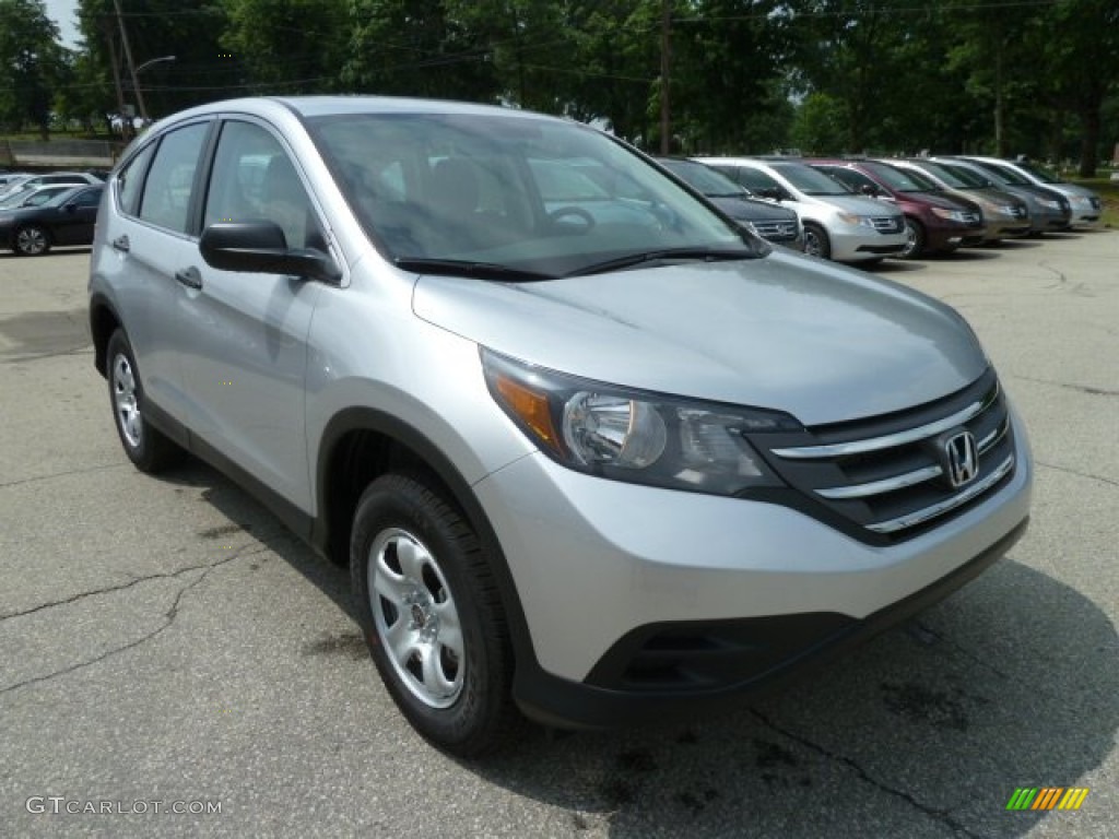 2012 CR-V LX 4WD - Alabaster Silver Metallic / Gray photo #6