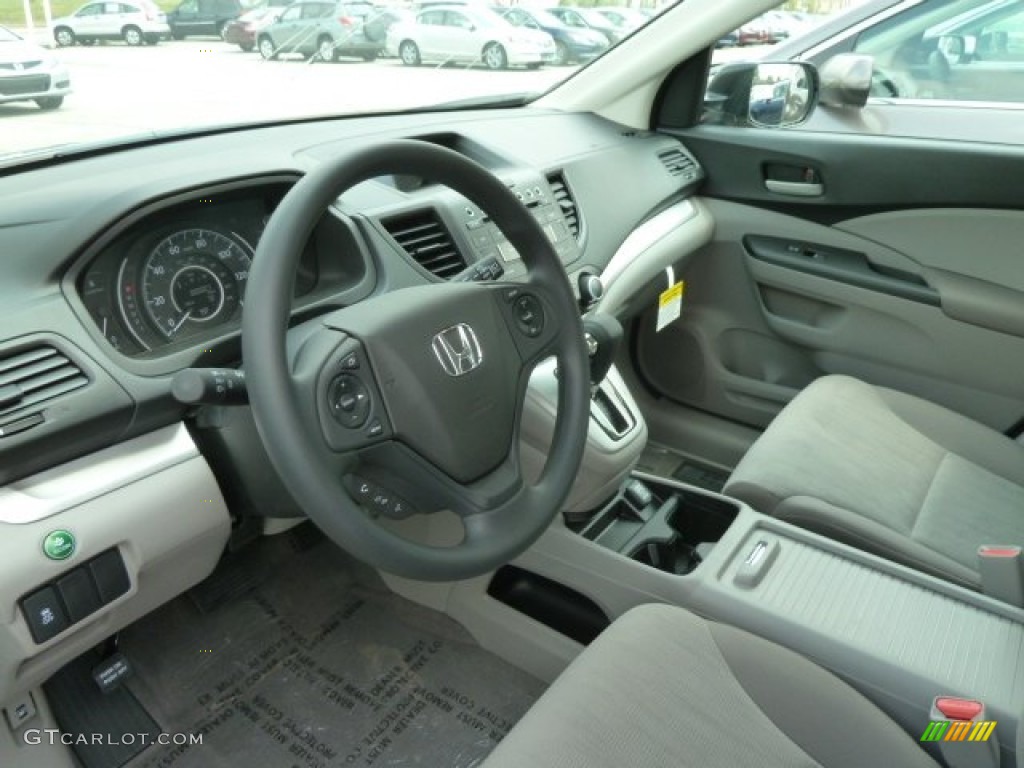 2012 CR-V LX 4WD - Alabaster Silver Metallic / Gray photo #15