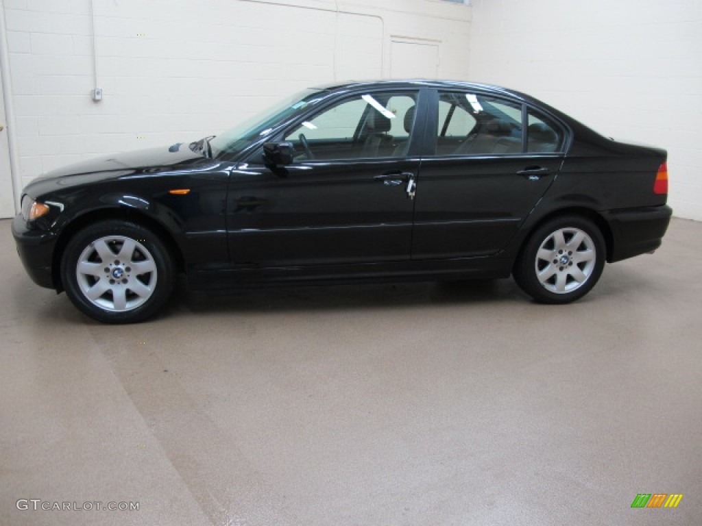 2002 3 Series 325xi Sedan - Jet Black / Black photo #5