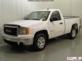 2007 Summit White GMC Sierra 1500 SLE Regular Cab  photo #4