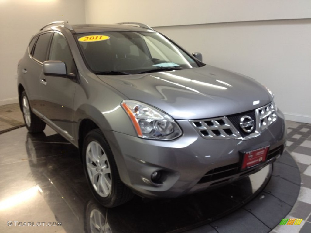 2011 Rogue SL AWD - Platinum Graphite / Black photo #2