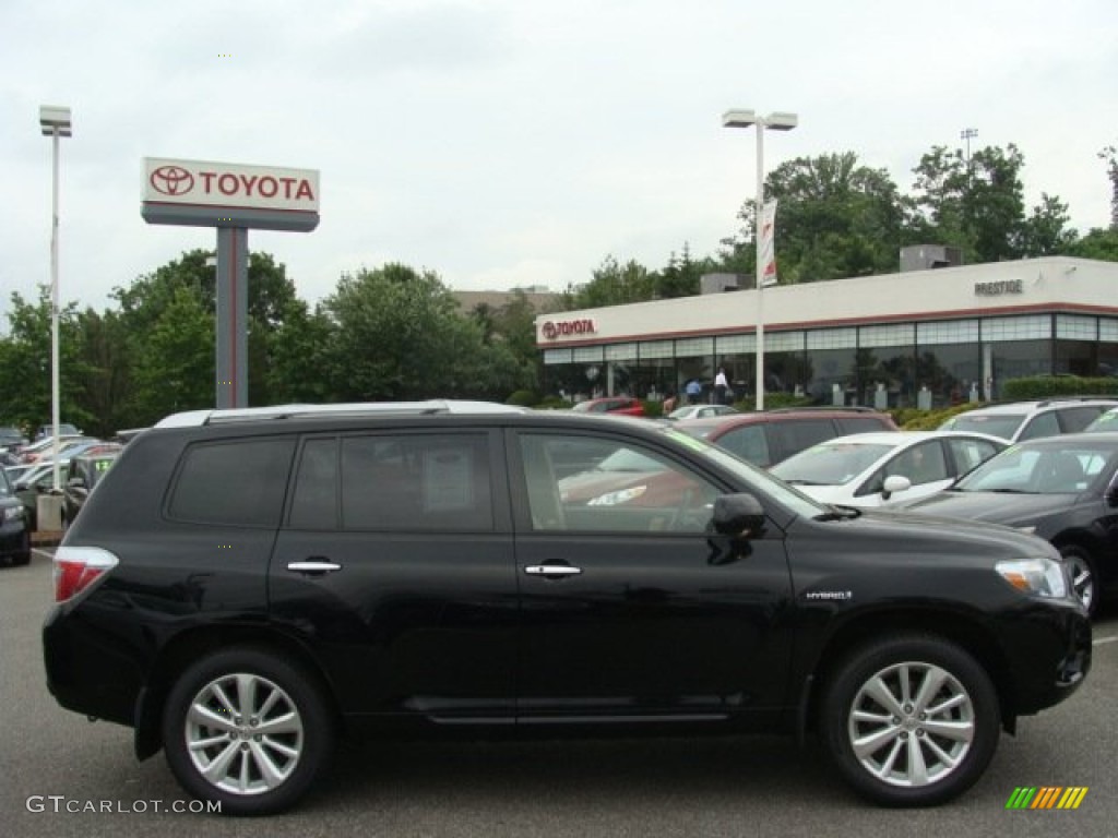 2009 Highlander Hybrid Limited 4WD - Black / Sand Beige photo #1