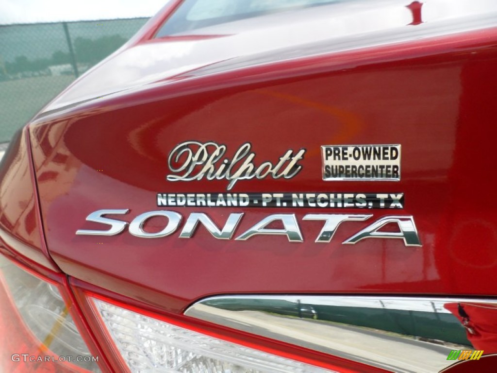 2011 Sonata SE 2.0T - Venetian Red / Black photo #20
