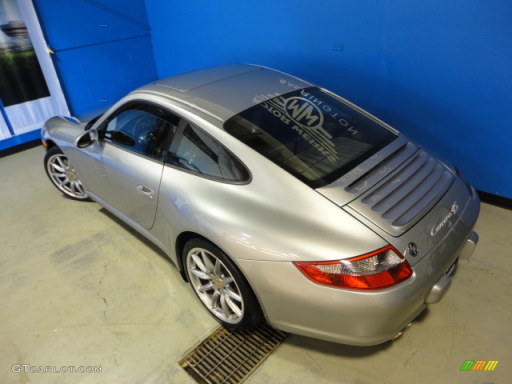 2008 911 Carrera S Coupe - GT Silver Metallic / Cocoa Brown photo #33