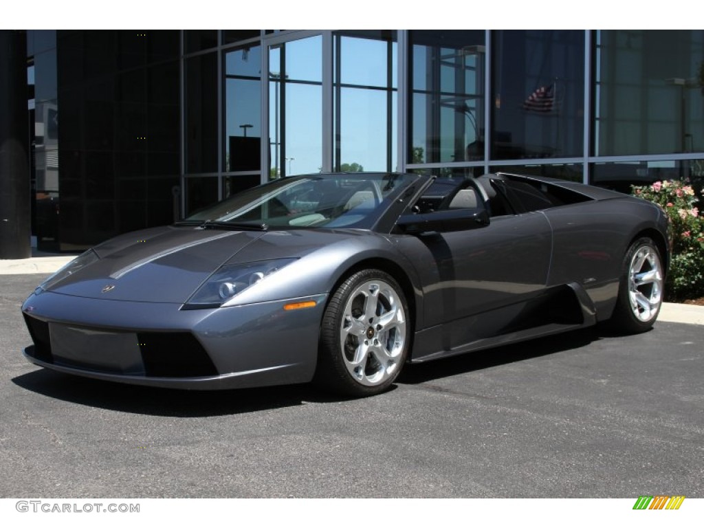 2006 Murcielago Roadster - Grigio Avlon (Grey) / Nero Perseus photo #9