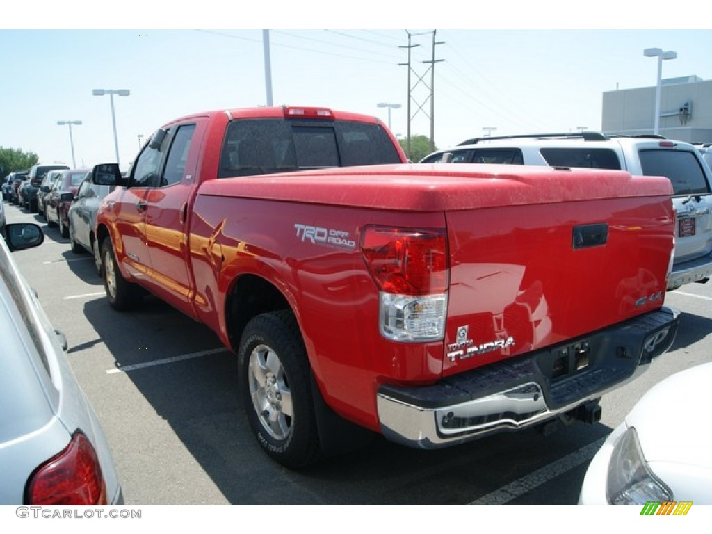 2010 Tundra TRD Double Cab 4x4 - Radiant Red / Sand Beige photo #3