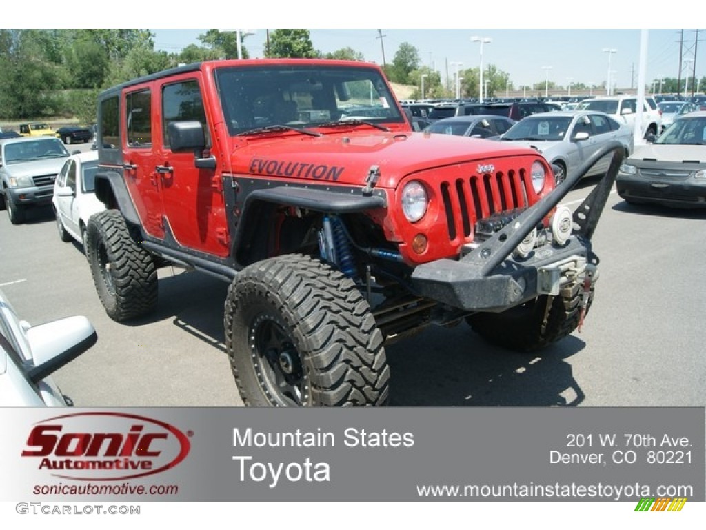 Flame Red Jeep Wrangler Unlimited