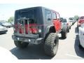 2008 Flame Red Jeep Wrangler Unlimited Rubicon 4x4  photo #2