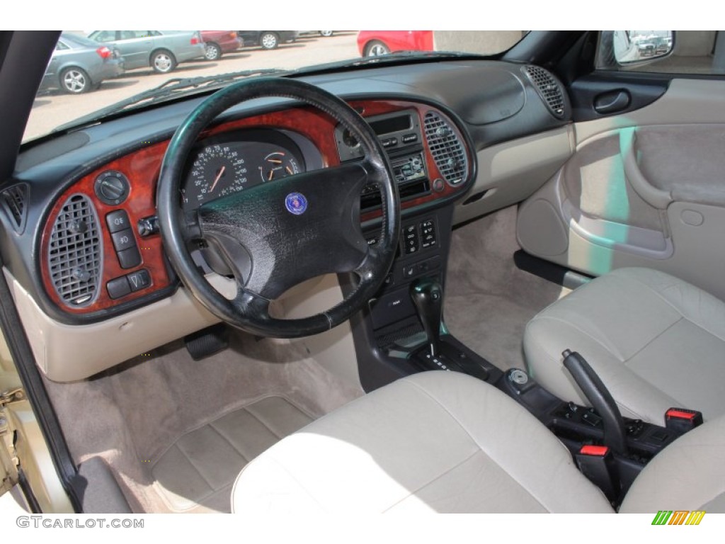 Sand Beige Interior 1998 Saab 900 SE Turbo Convertible Photo #66532149