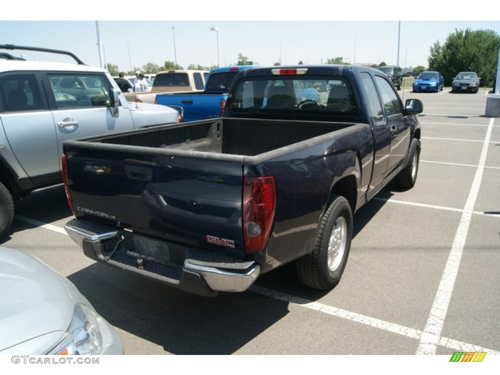 2007 Canyon Extended Cab - Midnight Blue Metallic / Pewter photo #2